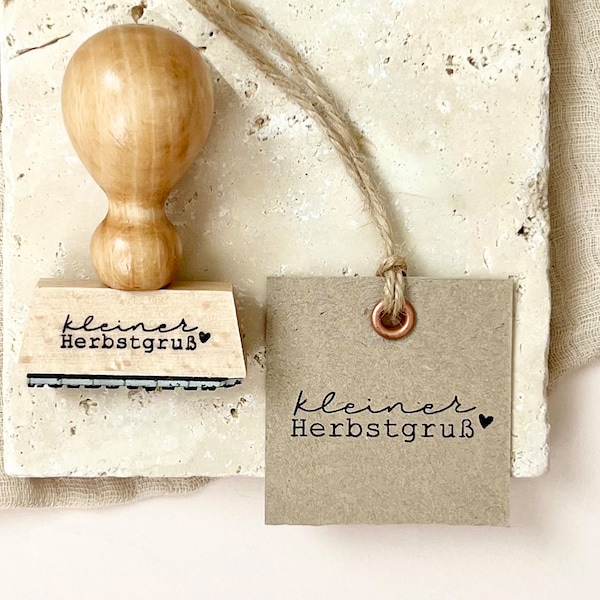 Stempel Herbst | Stempel kleiner Herbstgruß | Herbststempel