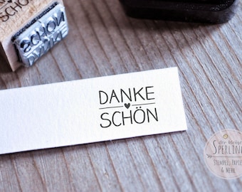 Stempel  DANKESCHÖN mit Herz