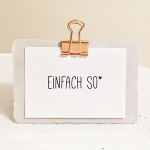Stempel EINFACH SO | Stempel Mitbringsel | Wortstempel Geburtstagsgeschenk