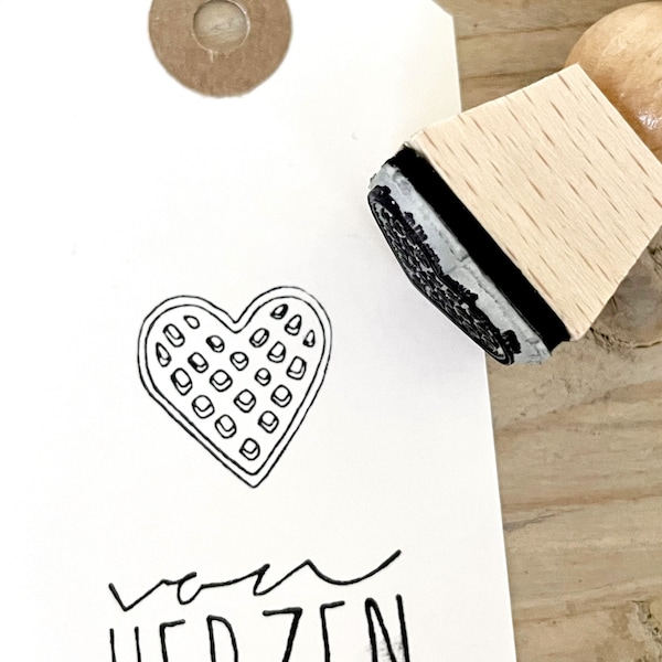 Stempel Waffelherz, Waffel