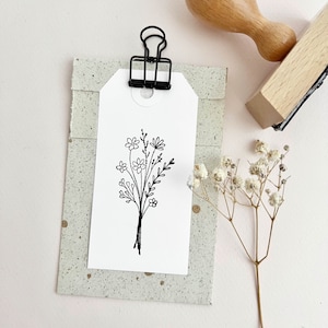 Stempel Wildblumen, Stempel Blumenstrauß, Stempel Blumen