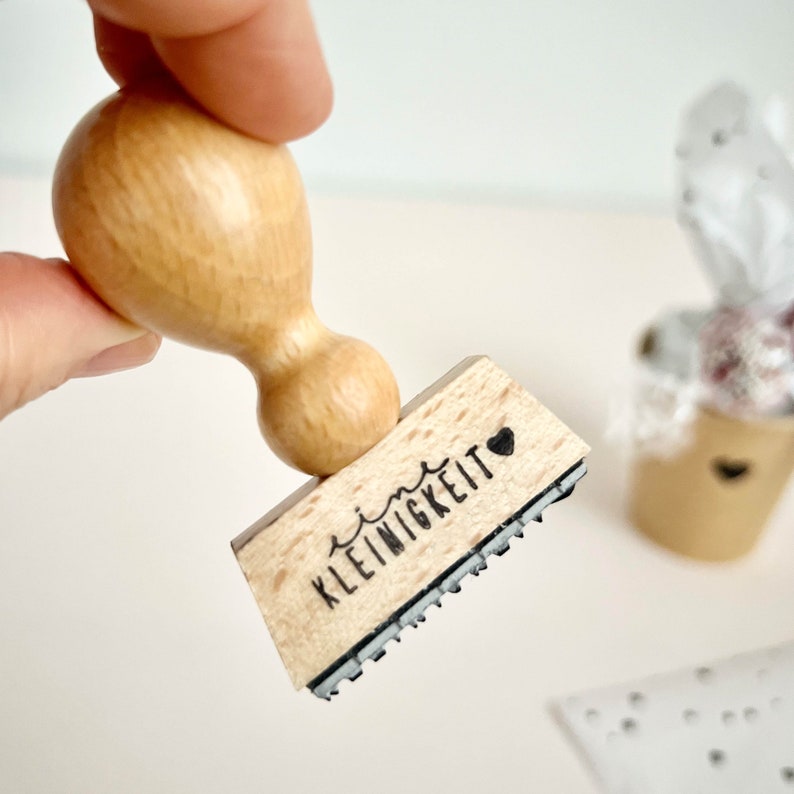 Stempel eine Kleinigkeit mit Herz, Stempel Geschenk, Stempel Hochzeit afbeelding 4