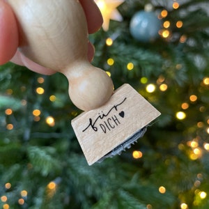 Stempel für dich mit Herz, Stempel Weihnachten, Stempel Geburtstag, Stempel Hochzeit, Geburtstag image 8