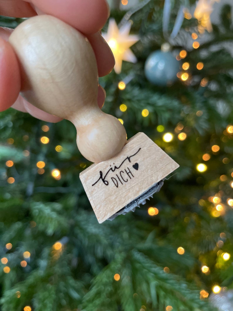 Stempel für dich mit Herz, Stempel Weihnachten, Stempel Geburtstag, Stempel Hochzeit, Geburtstag image 8