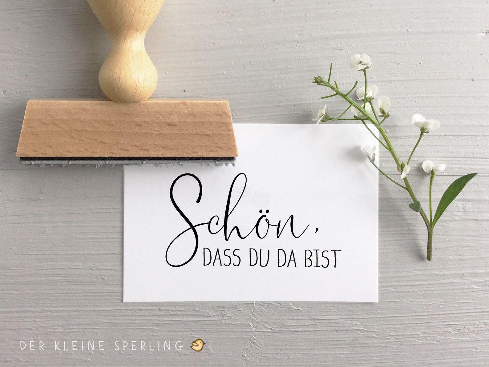 STEMPEL Schön dass du da bist Stempel Hochzeit Etsy.de
