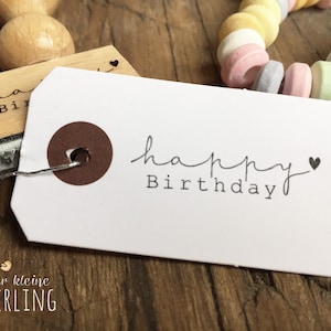 STEMPEL happy Birthday, mit Herz Bild 2