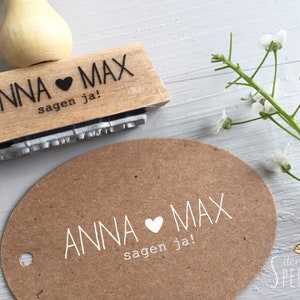 Stempel HOCHZEIT, Wir sagen ja!, Personalisiert