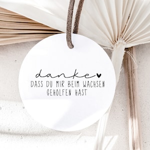 Stempel "danke, dass du mir beim Wachsen geholfen hast", Stempel Erzieherin Kita, Abschiedsgeschenk
