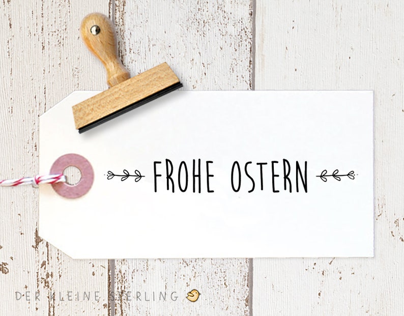 FROHE OSTERN Stempel, Stempel Ostern, Osterstempel image 2