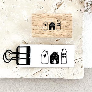 Stempel Weihnachten, Stempel Häuschen Motivstempel, Weihnachtsstempel, Stempel für Weihnachten, Scandi