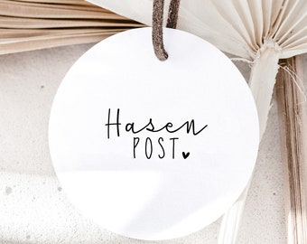 Stempel Hasenpost | Osterstempel | Stempel Ostern mit Herz