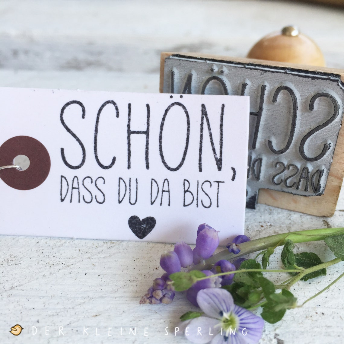 Stempel Hochzeit Schön dass Du Da Bist Herz Etsy