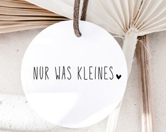 Stempel "NUR WAS KLEINES", Textstempel Geburtstag, Geschenk für die Freundin, Holzstempel Mitbringsel