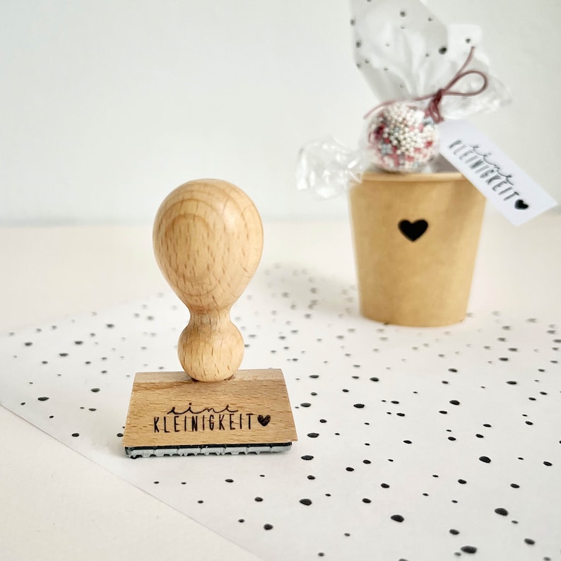 Stempel eine Kleinigkeit mit Herz, Stempel Geschenk, Stempel Hochzeit afbeelding 6