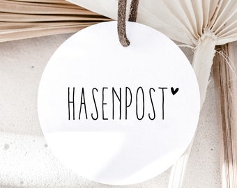 Stempel HASENPOST | Osterstempel | Stempel Ostern mit Herz