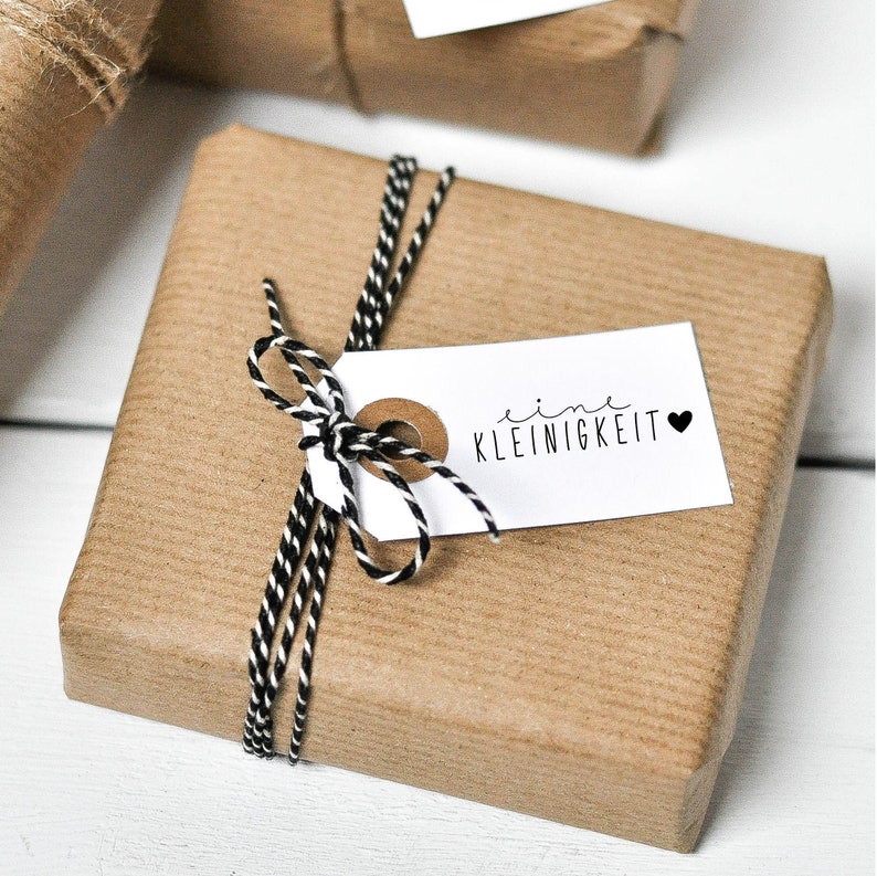 Stempel eine Kleinigkeit mit Herz, Stempel Geschenk, Stempel Hochzeit afbeelding 1