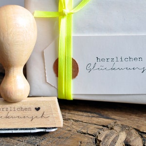 Stempel herzlichen Glückwunsch Bild 1