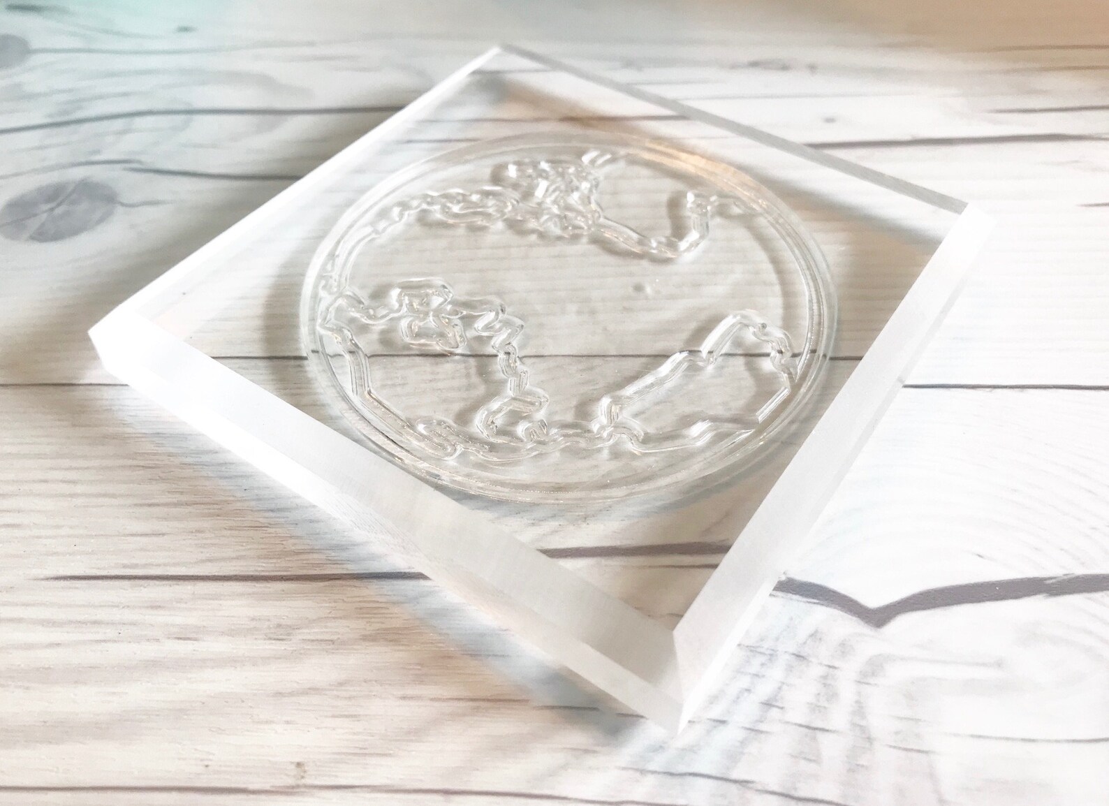 Acrylic Block Clear Stamp Block Clear Stamping Block Etsy