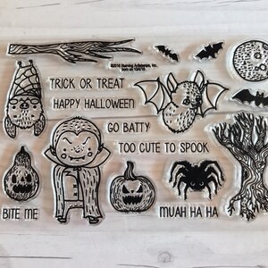 Halloween stamps, pumpkin stamps, gourd stamps,  bat stamps, vampire stamps, october daily, halloween planner, halloween scrapbook, cards