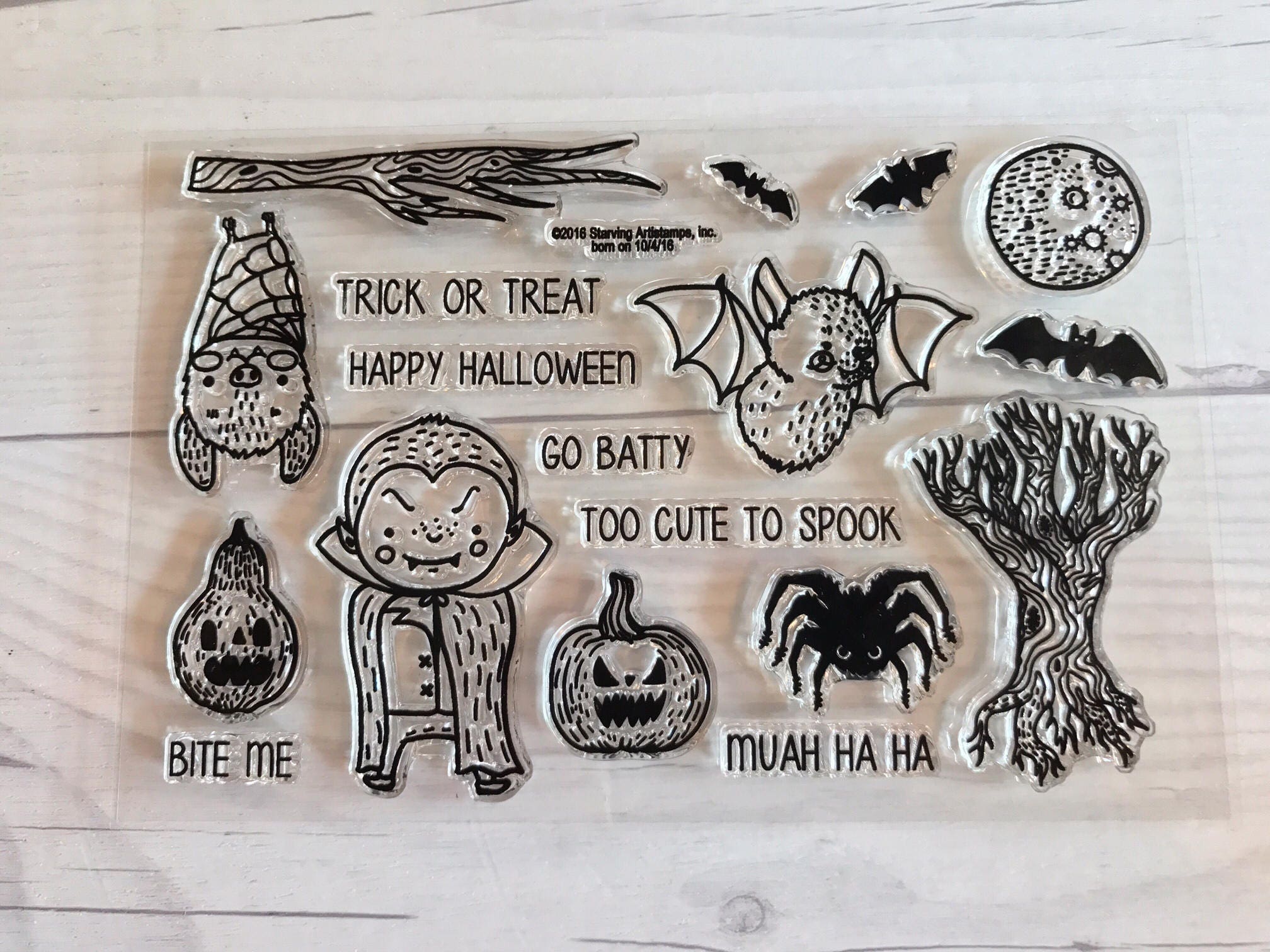 Halloween stamps pumpkin stamps gourd stamps bat stamps Etsy