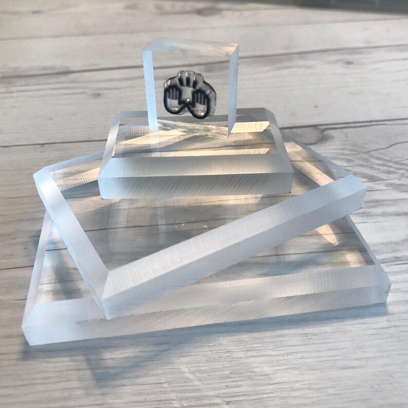Acrylic Block Clear Stamp Block Clear Stamping Block Etsy