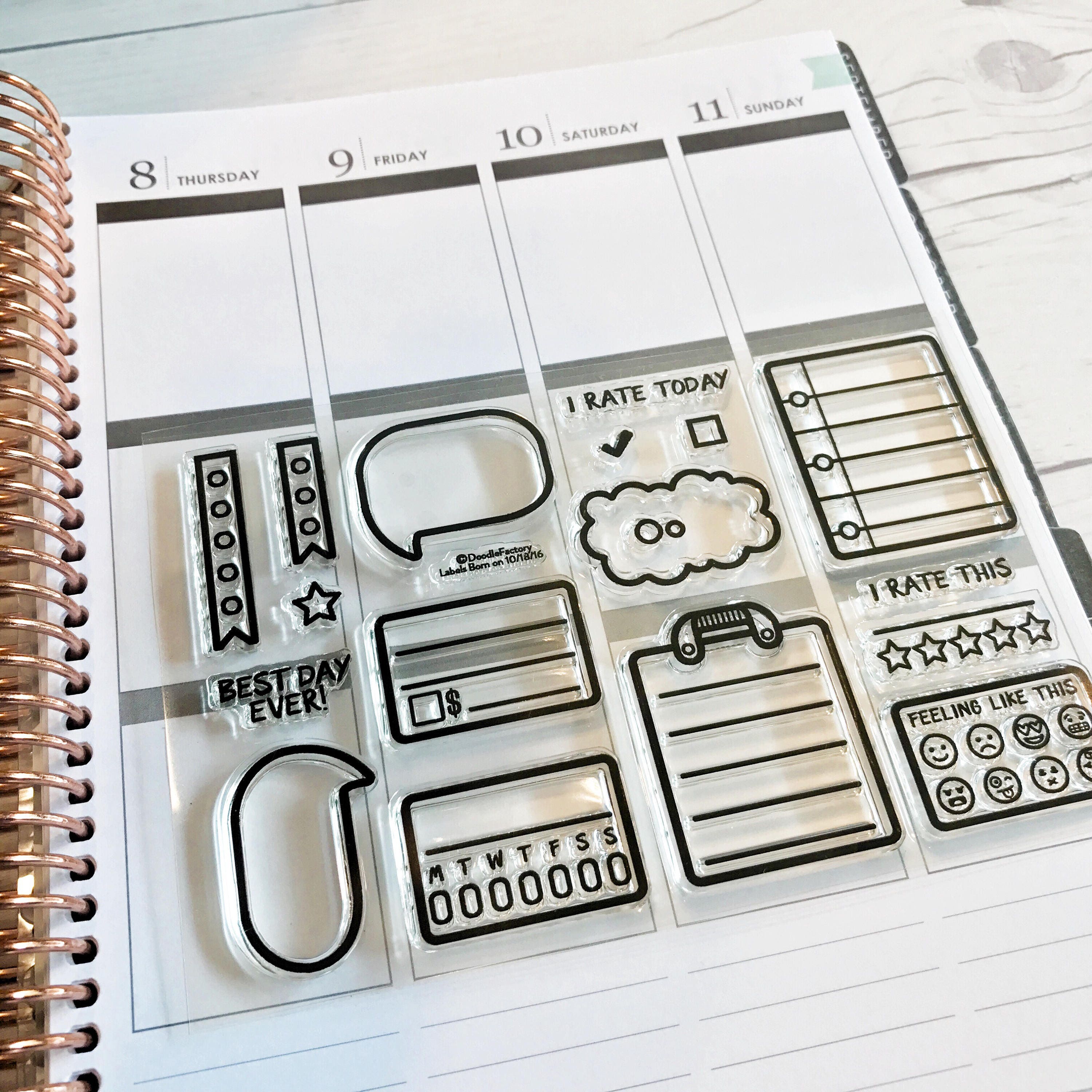 Planner Stamps Planner Icon Stamps Label Stamps Speech Etsy Canada