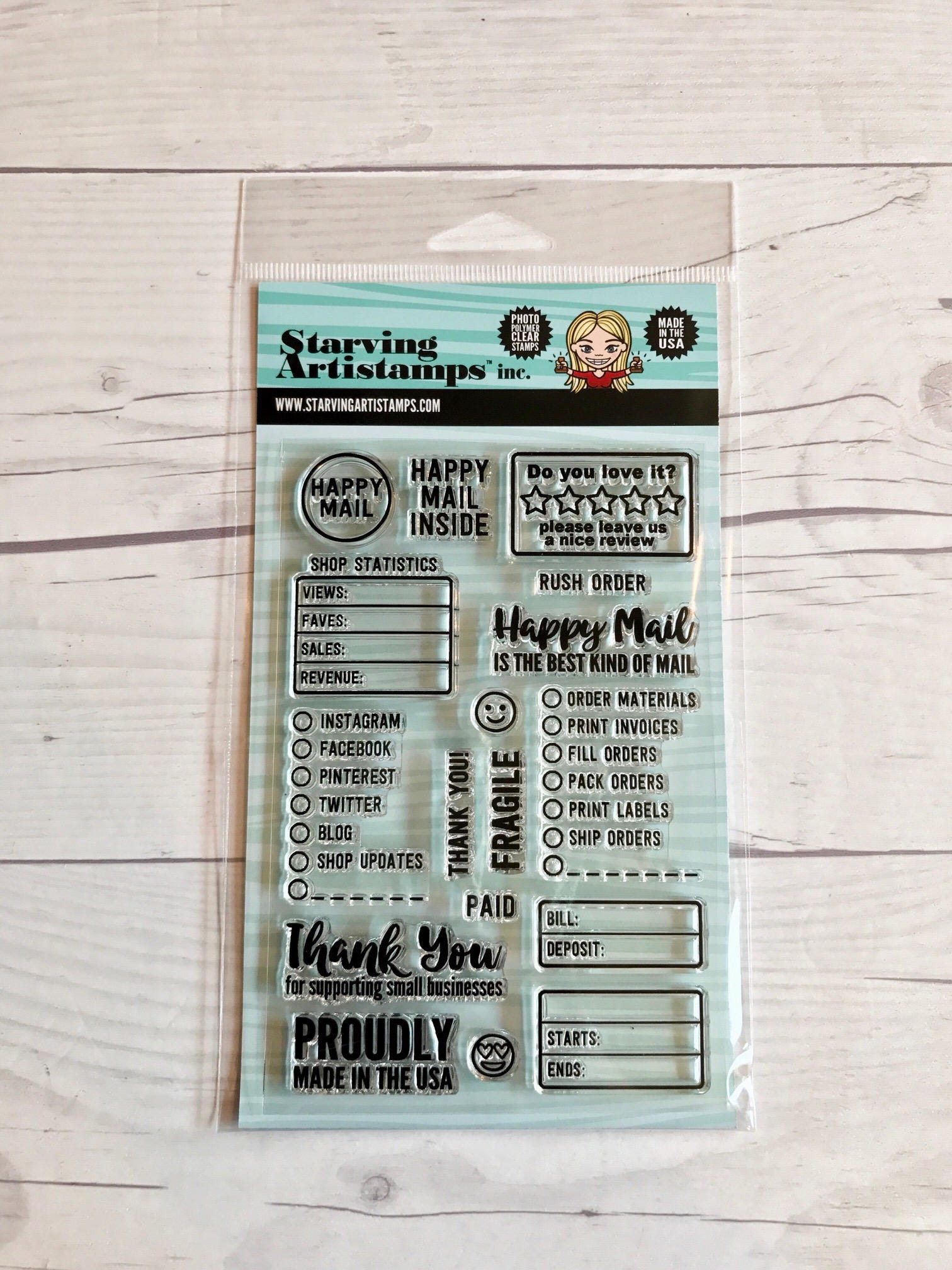 Business Stamps Business Stamp Sets Happy Mail Review Etsy Australia
