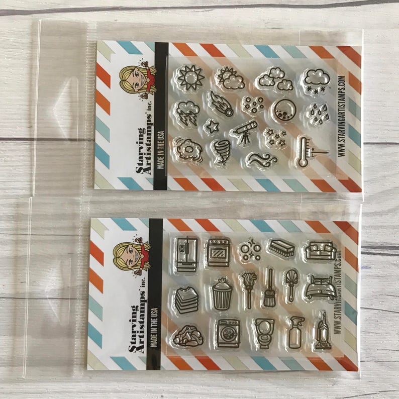 Planner Stamps Planner Stamp Sets Bullet Journal Stamps Etsy