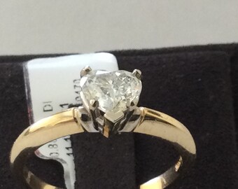 Heart Shaped Diamond Solitaire