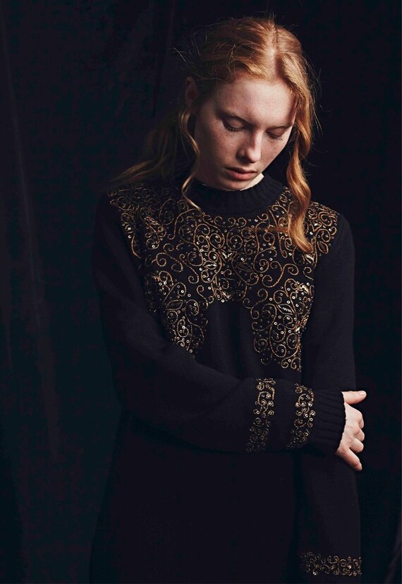 evening jumper dress