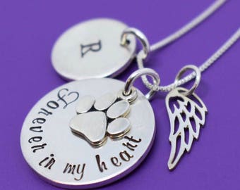 Pet Memorial Gift - Personalized Pet loss Gifts Necklace - Dog - Cat - Jewelry - Dog Remembrance - Fur Baby - In Memorial - Sympathy Gift