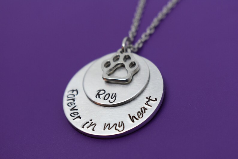 Personalized Pet Memorial Jewelry Dog Memorial Necklace Etsy