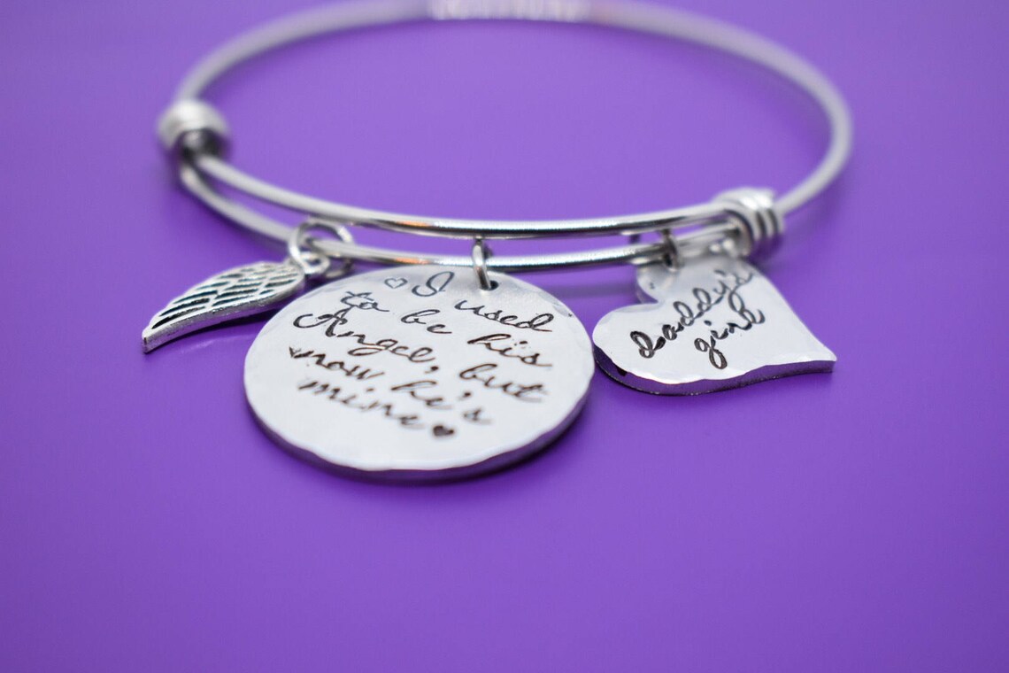 Memorial Jewelry Dad Remembrance Bracelet Sympathy Gift I Etsy
