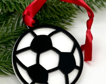 Soccer ornament, personalized ornament soccer players sports lover Acrylic custom