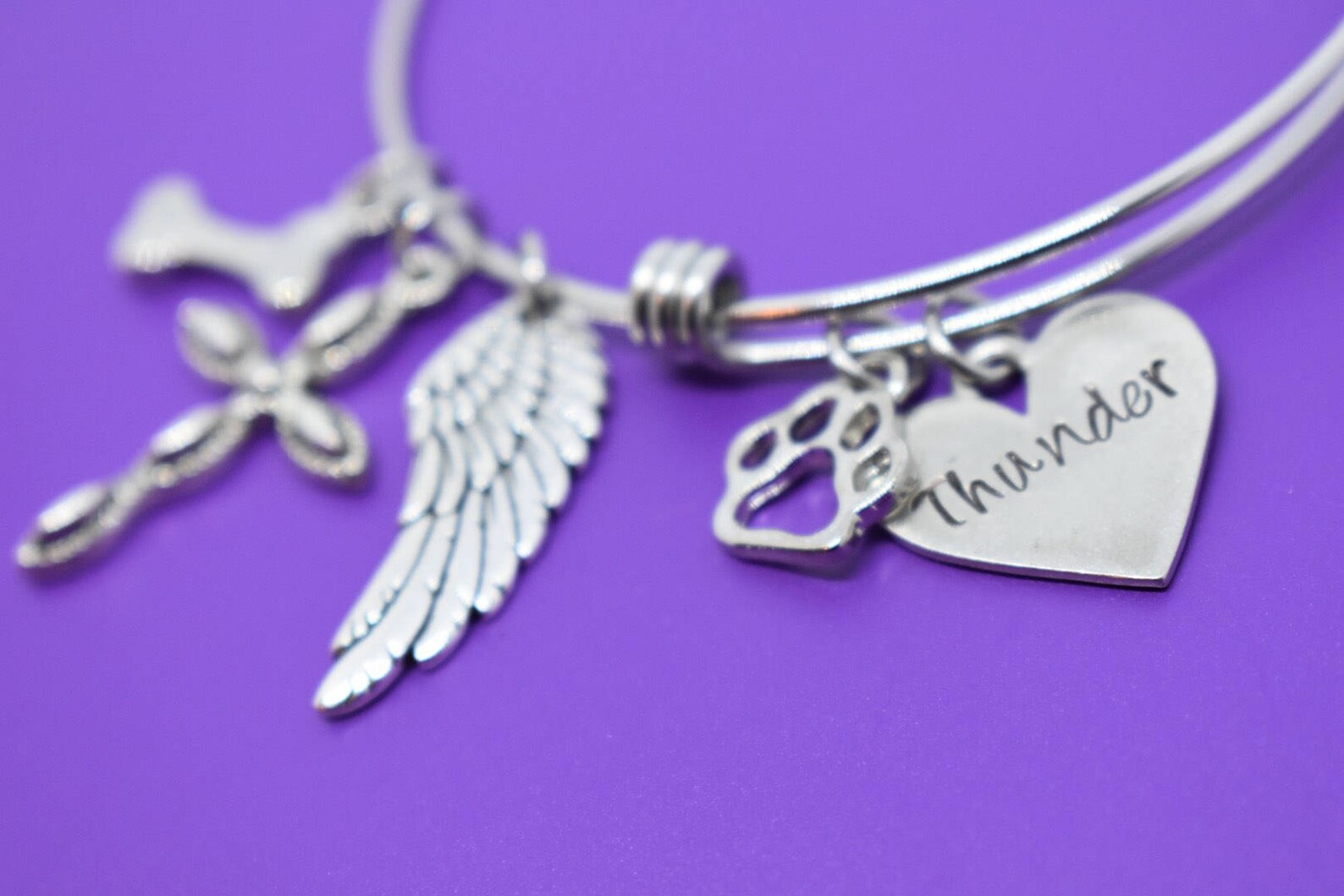 Pet Memorial Jewelry Dog Memorial Bracelet Pet Loss Gift Etsy