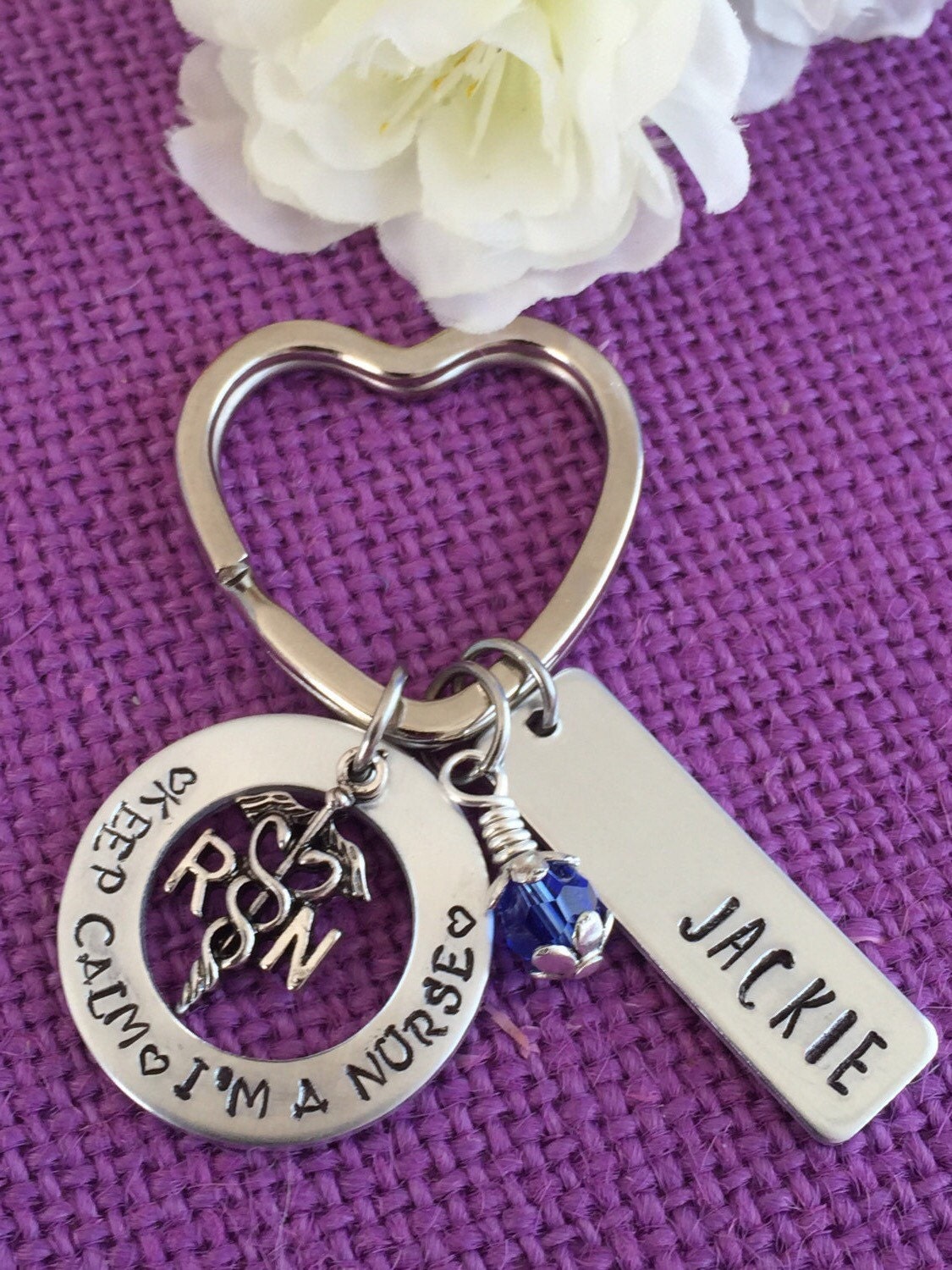 Personalized Gift for Nurse Keychain for Nurse Graduation Etsy