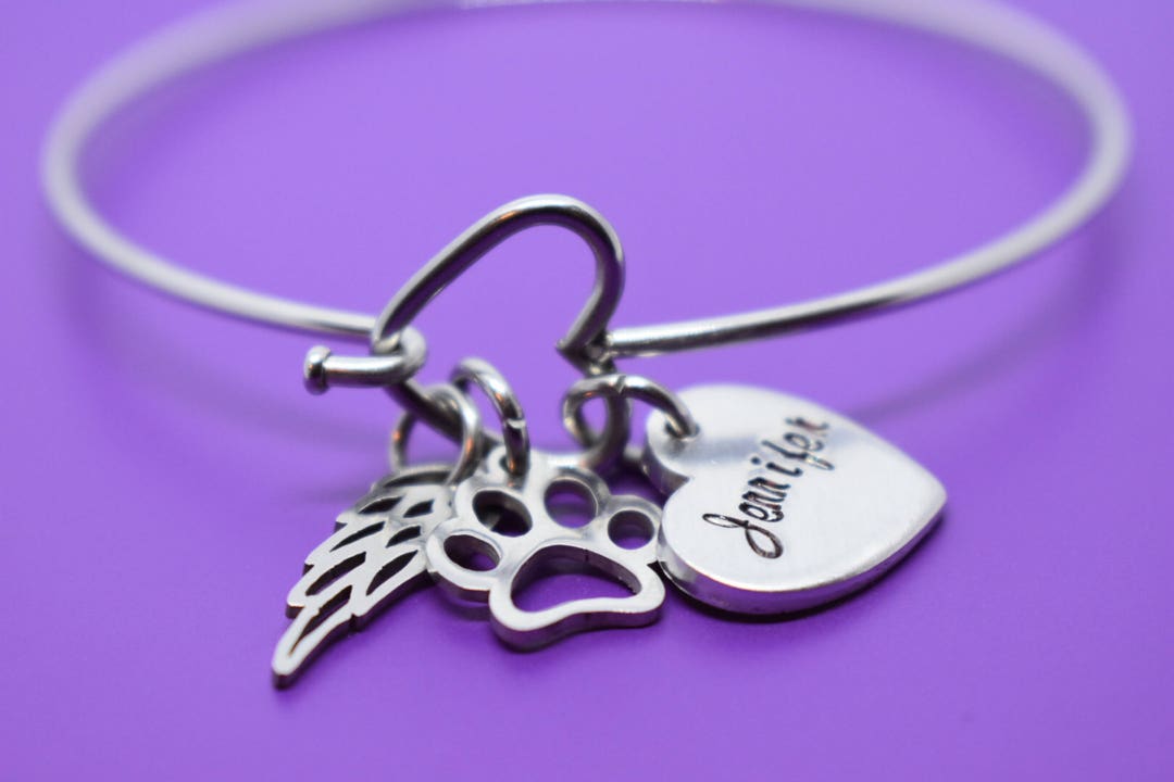 Pet Memorial Gift Personalized Pet Loss Gifts Bracelet Dog Cat Jewelry