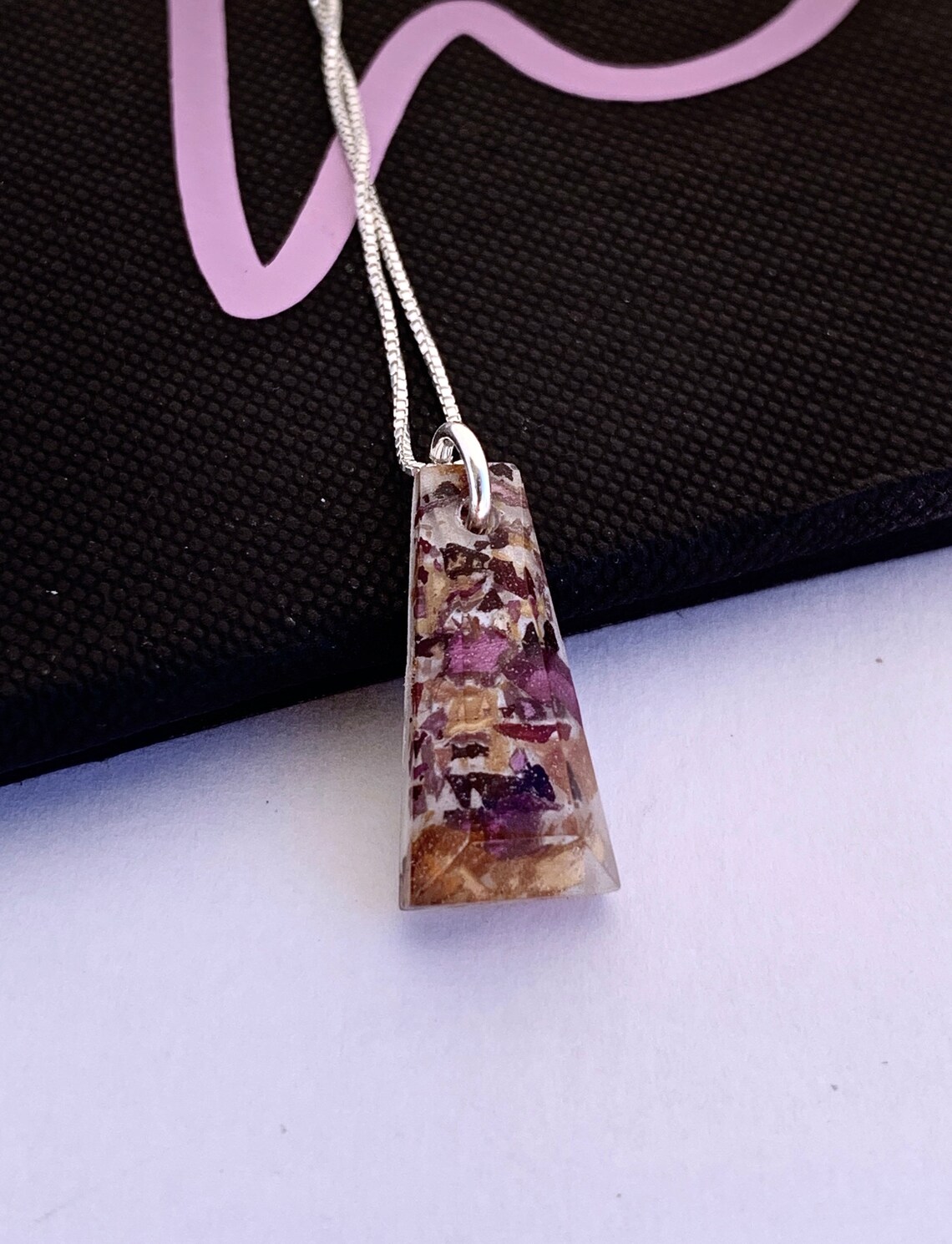 Funeral Flower Keepsake Necklace Wedding Bouquet Etsy