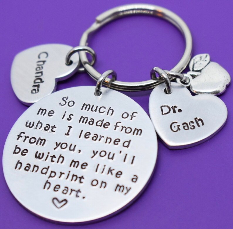 Teacher Keychain Teacher Gift Teacher Appreciation Etsy