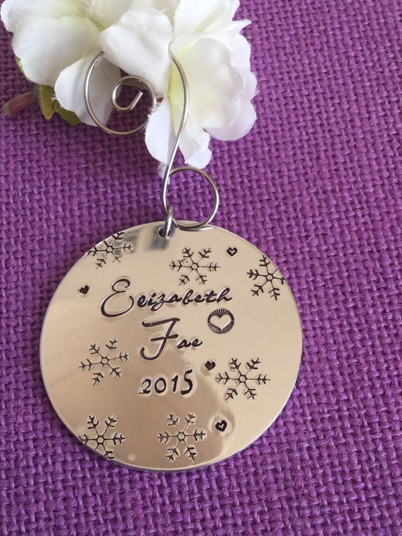 Personalized Ornament Name Ornament Baby's First Etsy
