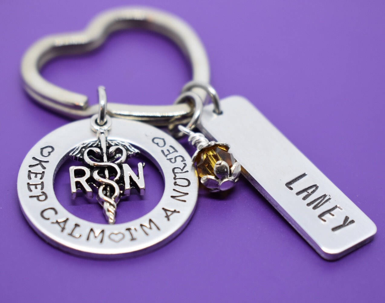 Personalized gift for nurse keychain for nurse graduation Etsy