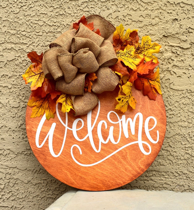 Fall Sign Decor Thanksgiving Front Door Wall Hanger Etsy