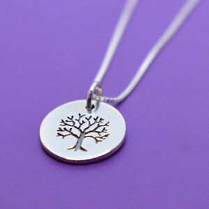 Mom Necklace - Mothers Day Gift - Family Tree - Mom Necklace - Mom Jewelry - Sterling Silver - Dainty Minimalist - Mother - Family