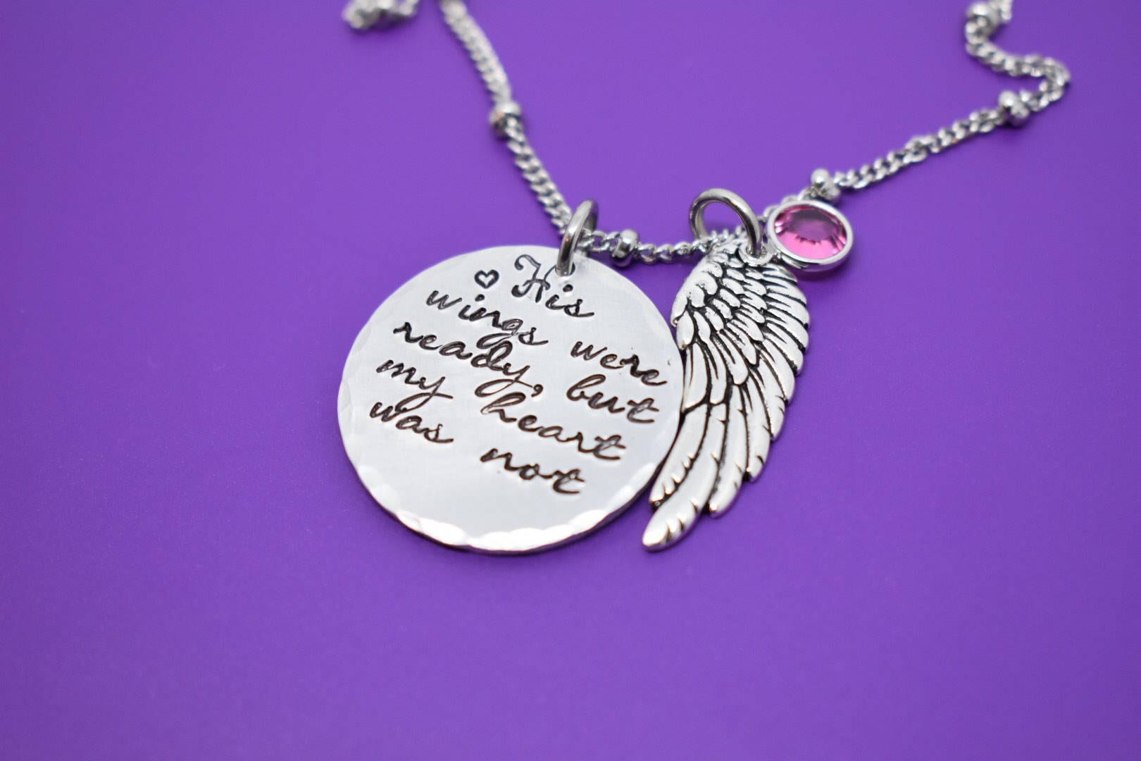 Memorial Jewelry Dad Sympathy Gift Remembrance Necklace His Etsy