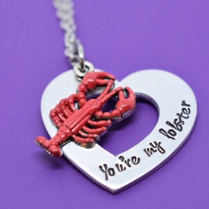 You&#39;re my lobster necklace, valentines gift for her Friends - Necklace - Lobster Necklace - Quote