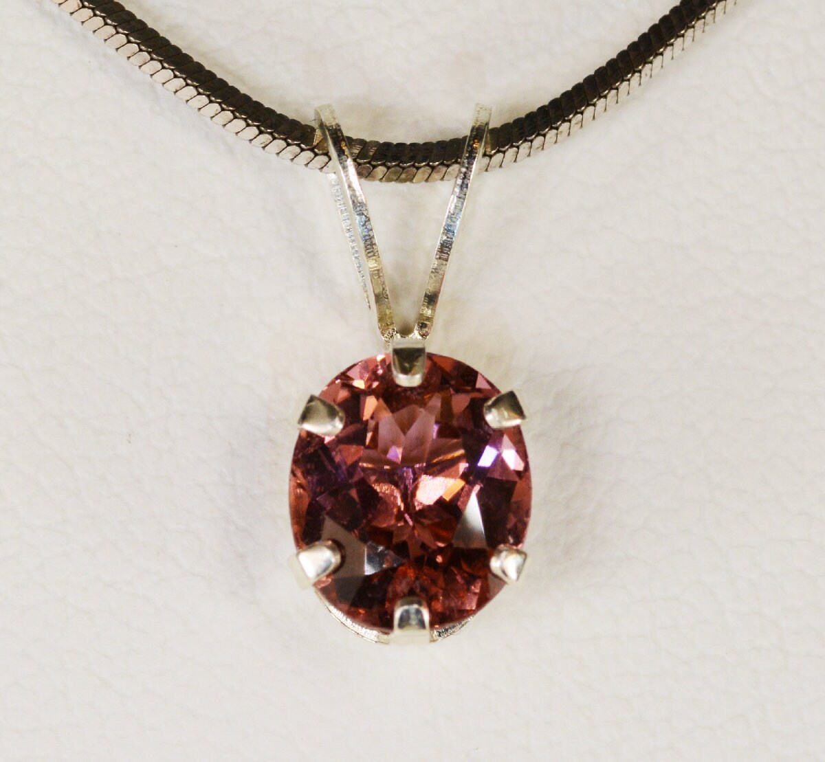 Pink tourmaline pendant Clearance
