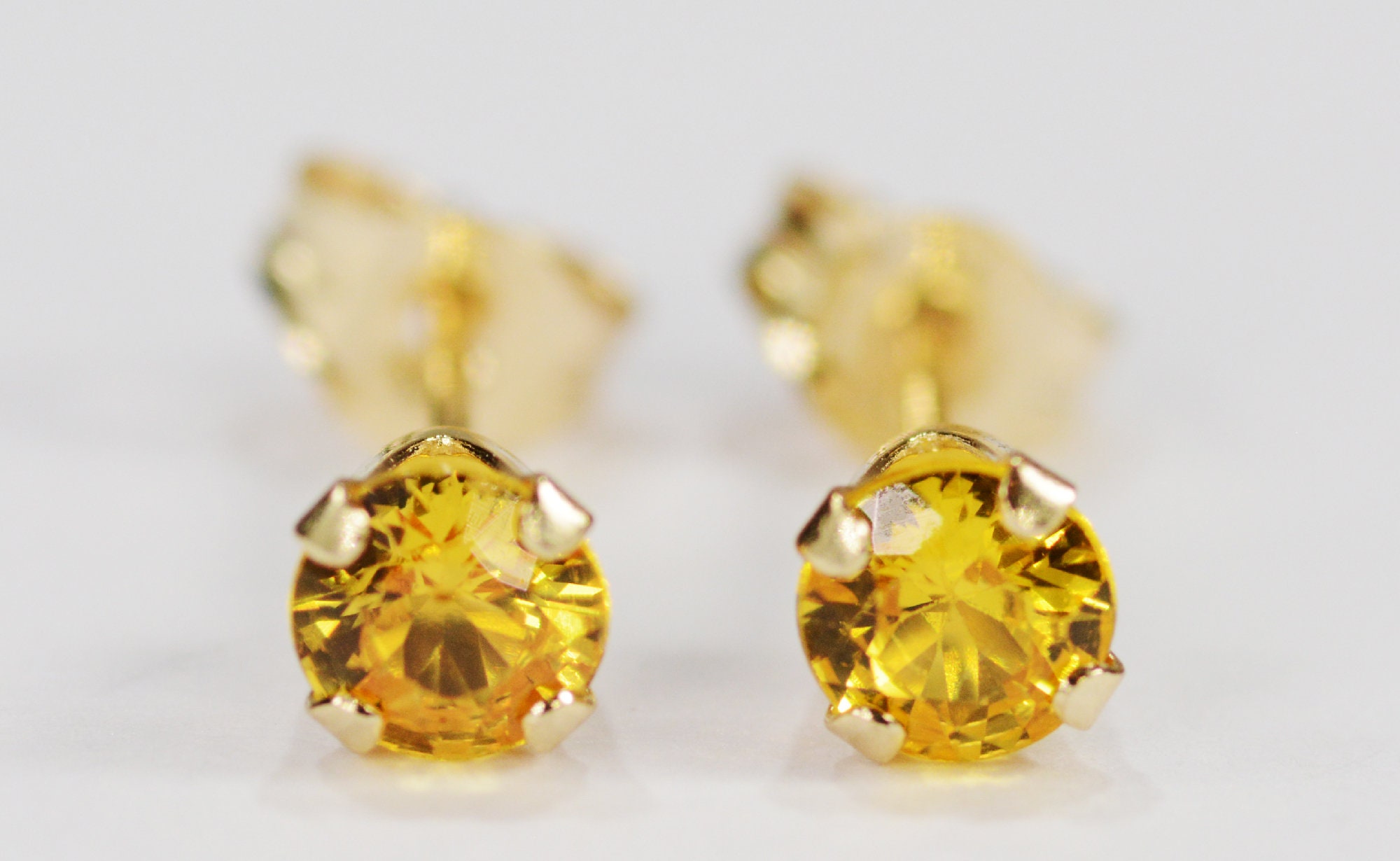 yellow sapphire earrings yellow sapphire earrings