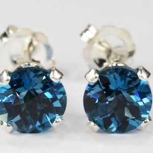 London Blue Topaz Earrings | Etsy London Blue Topaz Earrings | Etsy