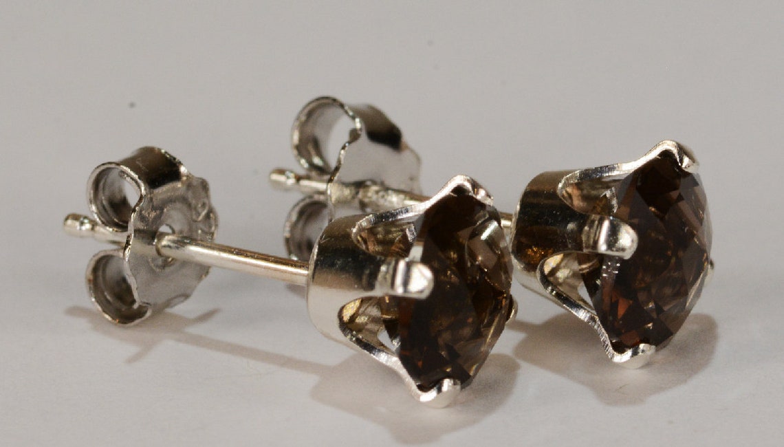 Pure By Nat Ellie Earrings 45920 - Smoky Quartz main image 0