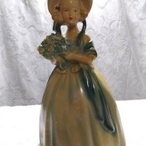 1940&#39;s Chalkware Figurine 11 1/2 Inches Tall